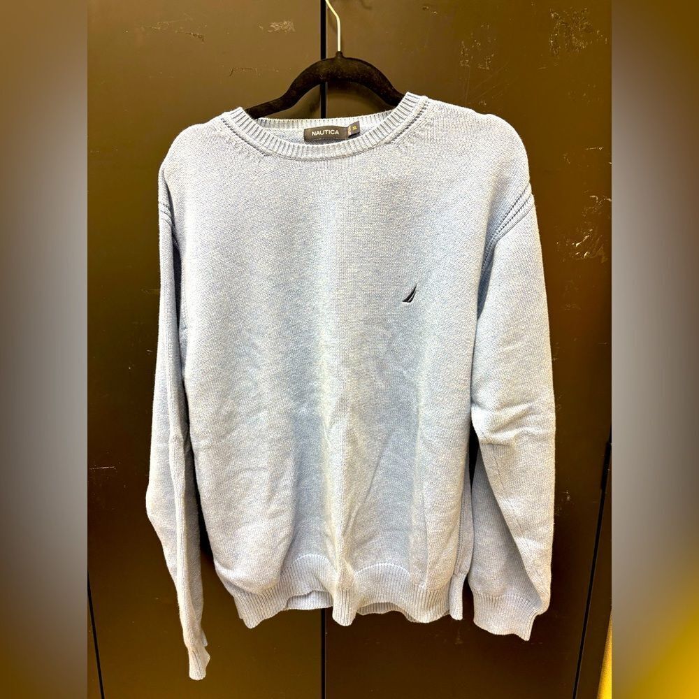 Nautica Men's Light Blue Sweater